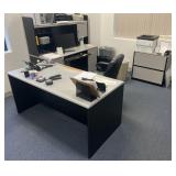 2 office desks, chair and credenza, 60ï¿½ x 30ï¿½ x