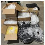 Collection of plastic & glass bottles &