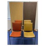 2-6ï¿½ folding tables and 4 metal chairs