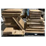 2 skids of corrugated shipping boxes, assorted