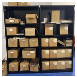 2 metal bookcases with 4 adjustable shelves, 35ï¿½