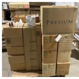 Collection of plastic lab bottles and containers