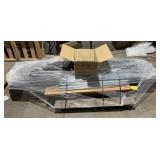 Group of pallet racking, not checked for