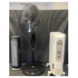 2 heaters and Honeywell floor fan, untested