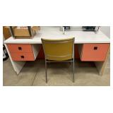 Desk and chair, 66ï¿½ x 36ï¿½ x 29ï¿½, desk and chair