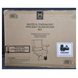 Heated XL stadium seat w/ built in heater pads.