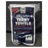 60 100% cotton terry towels