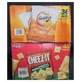 Goldfish crackers 36 individual bags. Cheez-It