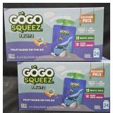 2- GoGo Squeez fruit 24 count variety box each