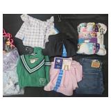 Girl's size 10/12 Levi's jeans, bathing suits,
