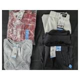 Women's size Large pants, sweater and shacket.