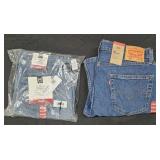 Men's size 34x30 Levi's jeans and relaxed jeans.