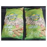 2- Hampton Farms roasted peanuts 5lb each