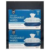 1,080 flushable wipes