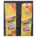 2- Slim Jim Monster beef sticks 18 count each box