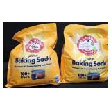 2- Arm and Hammer baking soda 13.5lb each
