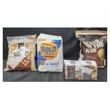 Light Brown Sugar 7lb. Gold Metal flour 12lb. Red