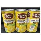 3- 5lb. 2.5oz. Canisters of Country Time Lemonade