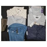 Men's size 2XL shirts and shorts. Most NEW w/