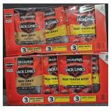 2- Jack Link's beef jerky 9 individual bags each