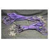 20- Purple Rubber Dog Leads