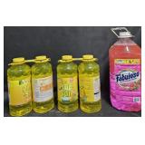 4- Pine Sol 60oz each. Fabuloso 210oz