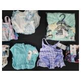 Girl's sizes 4 to 6 bathing suits, leggings and