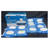 9-60 ct. packs flushable wipes & 504 Cottonelle