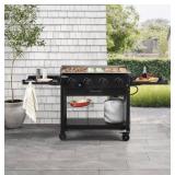 (MSRP: $279) 4-Burner Gas Griddle w/ Cover, Strap