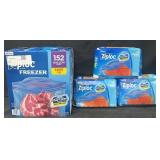 152-1 gal. Ziploc bags & 162 quart freezer Ziploc