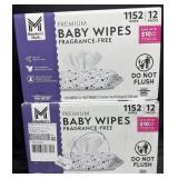 2- 1152ct. Boxes of Premium Baby Wipes