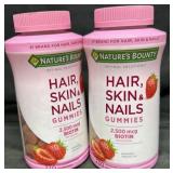 2- 230ct. Bottles of Nature's Bounty Hair, Skin,