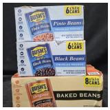 Bush's pinto beans 6 cans. Bush's black beans 6