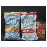 2-14 oz Like Air popcorn & 44oz peanut butter