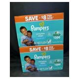 2- 1200ct. Boxes of Pampers Complete Clean Wipes
