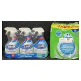 3-30 fl oz Clorox bathroom bleach foamed & 4-25