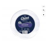 2-Chinet Crystal Clear Plastic Dessert Plate,