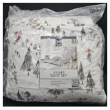 King size Velvet Quilt Set