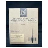 2pk. USB Charge & Sync Cables with Lightning