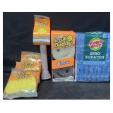 Dish Daddy with 7 scrubbers, 6 Scrub Daddy colors