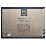 Welcome Mat 'HELLO' Floral