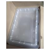 4pk. 60Qt. Clear Plastic Totes