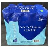 12- 28.7fl.oz. Bottles of Voss + Aquamin Water