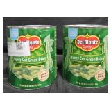 2- Del Monte cut green beans 101oz each