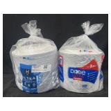 204 Ultra dinner paper plates & 186 Dixie ultra