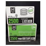 2500ct. Box of 2oz. Translucent Plastic Portion