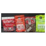 10-1.25 oz Old Trapper beef jerky, 12-1oz beef