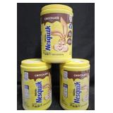 3- Nesquik Chocolate Milk mix 44.9oz each