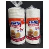 2- 200ct. Bags of 10.25' Hefty Supreme  Dinner