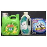 170 fl oz Gain detergent, 87.5 Downy fabric rinse